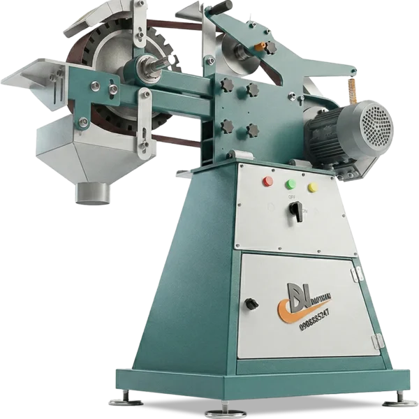 Multi-Purpose 3-Wheel Cylindrical Sanding Belt Grinder Manufacturer - Dai Nhan Machinery