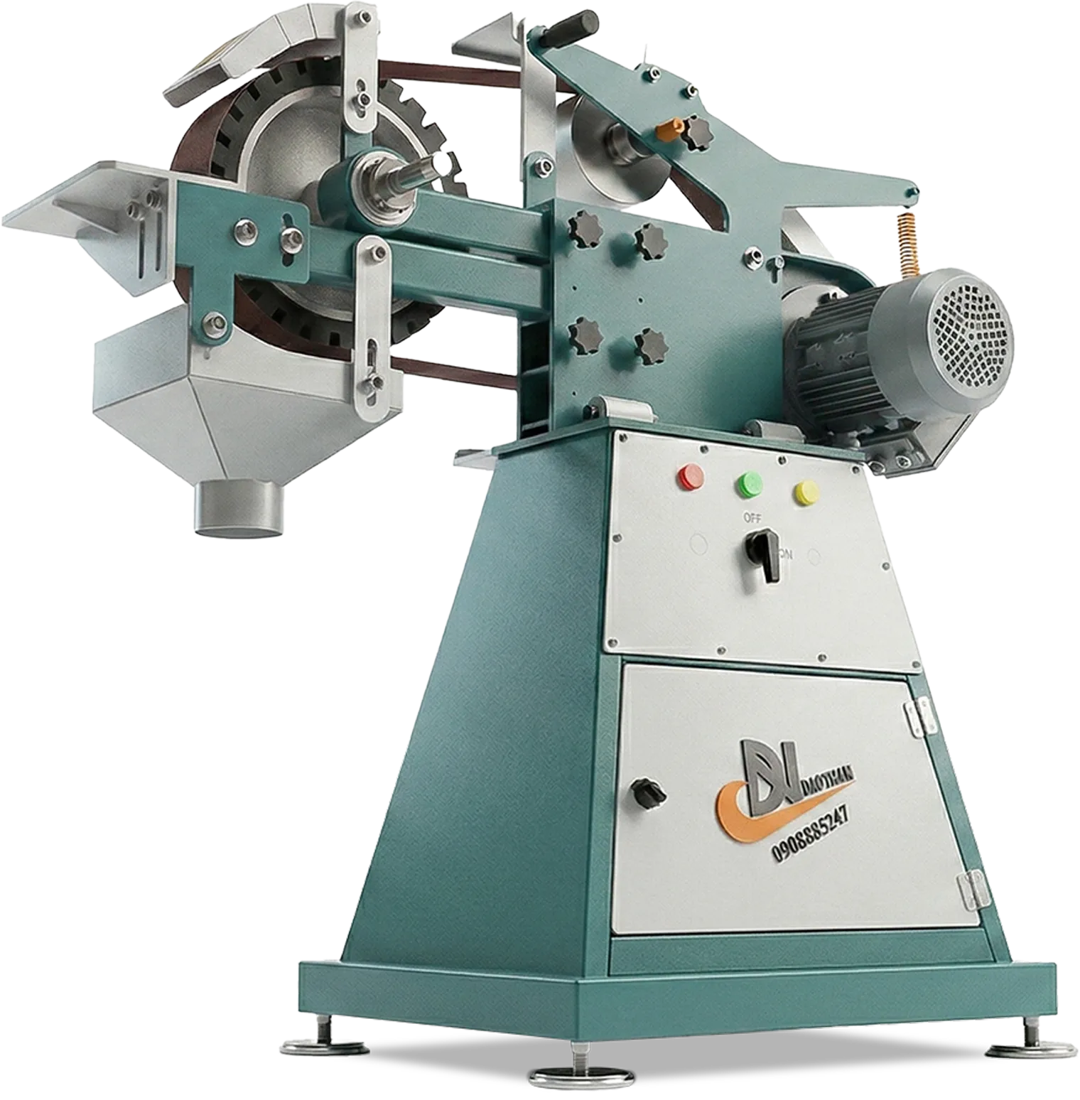 Multi-Purpose 3-Wheel Cylindrical Sanding Belt Grinder Manufacturer - Dai Nhan Machinery